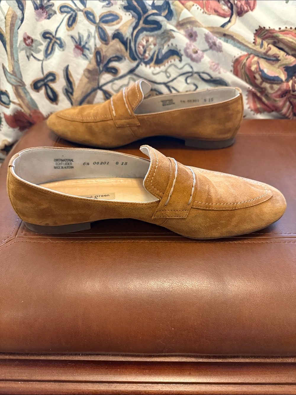 Paul Green Women’s Tan Suede Penny Loafers - Picture 3 of 7